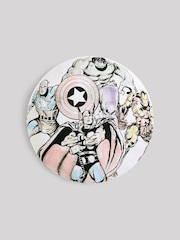 White Marvel 100% Cotton Circular Cushion - Image 4 of 6