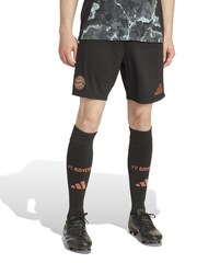 adidas Black FC Bayern Away Shorts 2024-25 - Image 1 of 3
