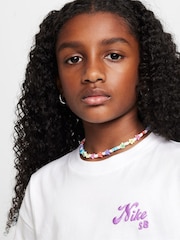 Nike White SB 100% Cotton T-Shirt - Image 4 of 7