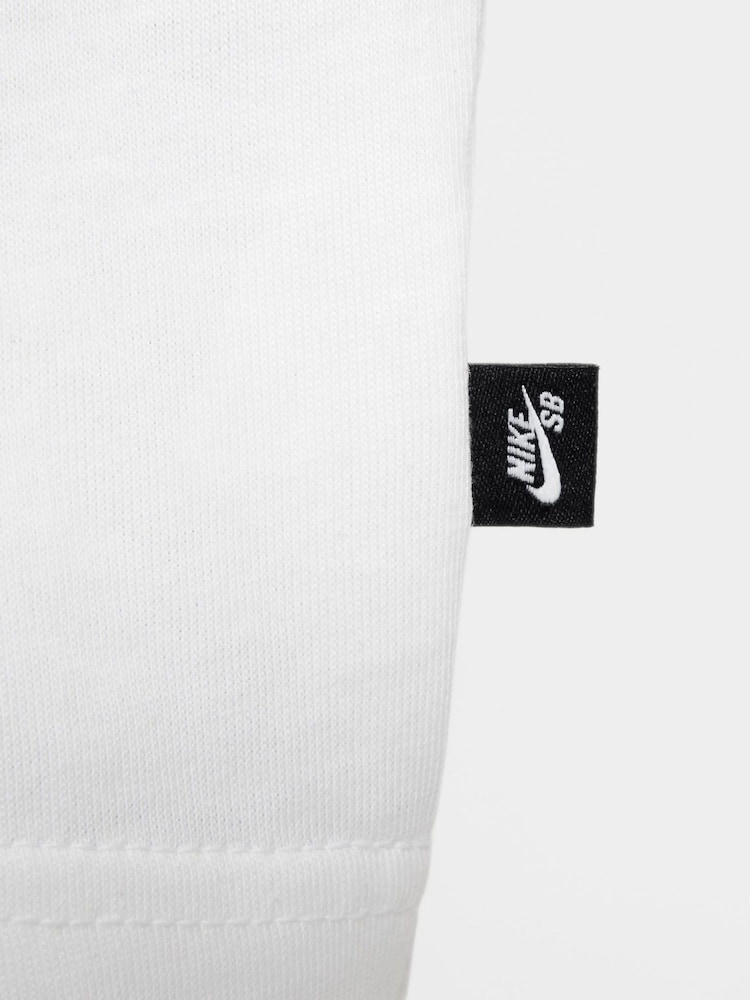 Nike White SB 100% Cotton T-Shirt - Image 7 of 7