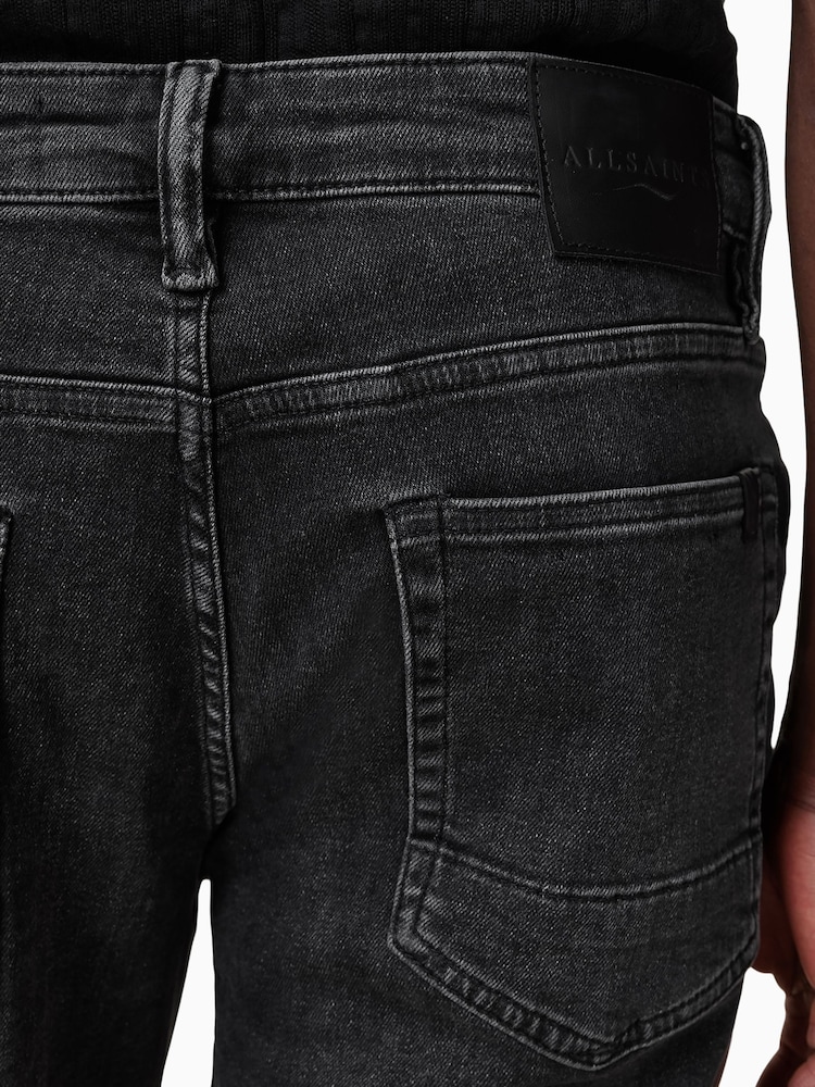 AllSaints Black Sid Blue Skinny Jeans - Image 9 of 10