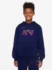 Nike Blue Void Kylian Mbappe Club Fleece Football Hoodie - Image 1 of 3
