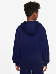 Nike Blue Void Kylian Mbappe Club Fleece Football Hoodie - Image 2 of 3
