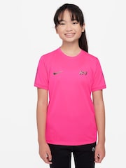 Nike Hyper Pink Kylian Mbappe Academy 25 Dri-FIT Football T-Shirt - Image 1 of 10