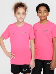 Nike Hyper Pink Kylian Mbappe Academy 25 Dri-FIT Football T-Shirt - Image 3 of 10