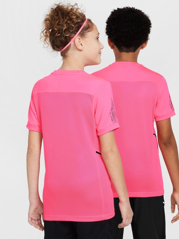 Nike Hyper Pink Kylian Mbappe Academy 25 Dri-FIT Football T-Shirt - Image 3 of 8