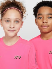 Nike Hyper Pink Kylian Mbappe Academy 25 Dri-FIT Football T-Shirt - Image 6 of 10