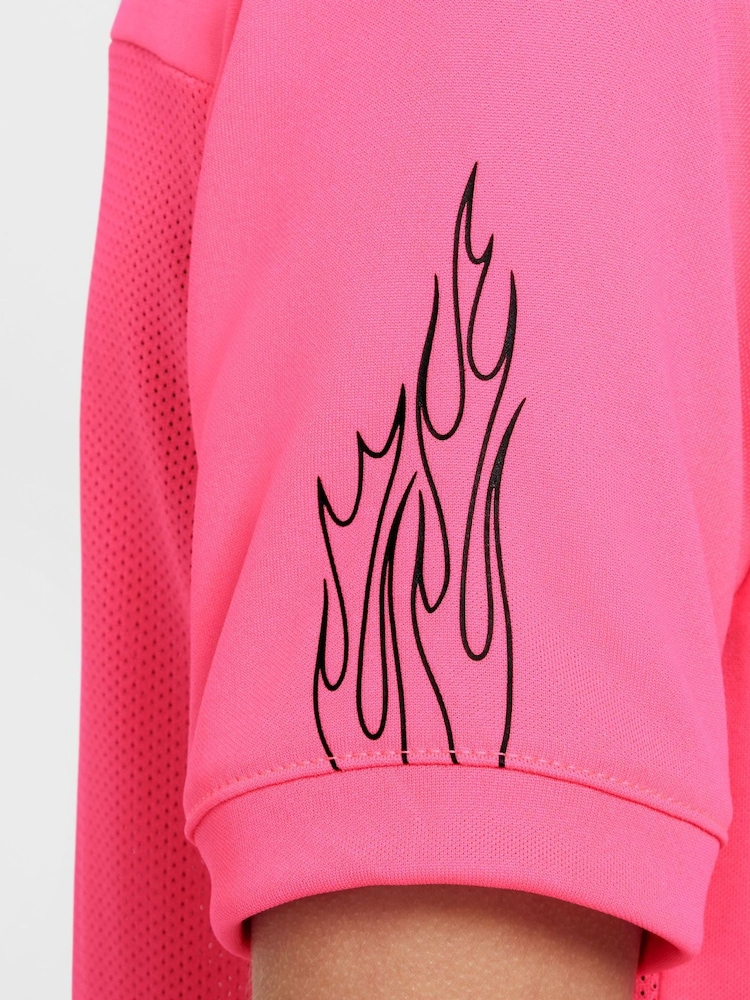 Nike Hyper Pink Kylian Mbappe Academy 25 Dri-FIT Football T-Shirt - Image 6 of 8