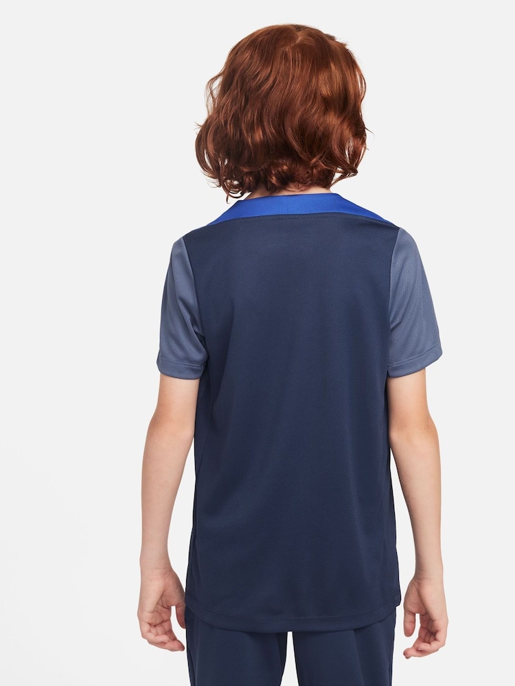 Nike Blue PSG Strike Football T-Shirt - Image 2 of 3