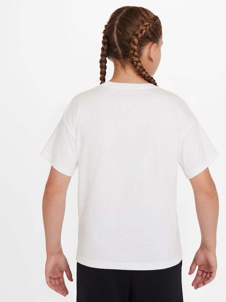Nike White 100% Cotton Sportswear T-Shirt - Image 2 of 3