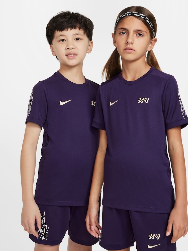 Nike Grand Purple Kylian Mbappe Academy 25 Dri-FIT Football T-Shirt - Image 3 of 10