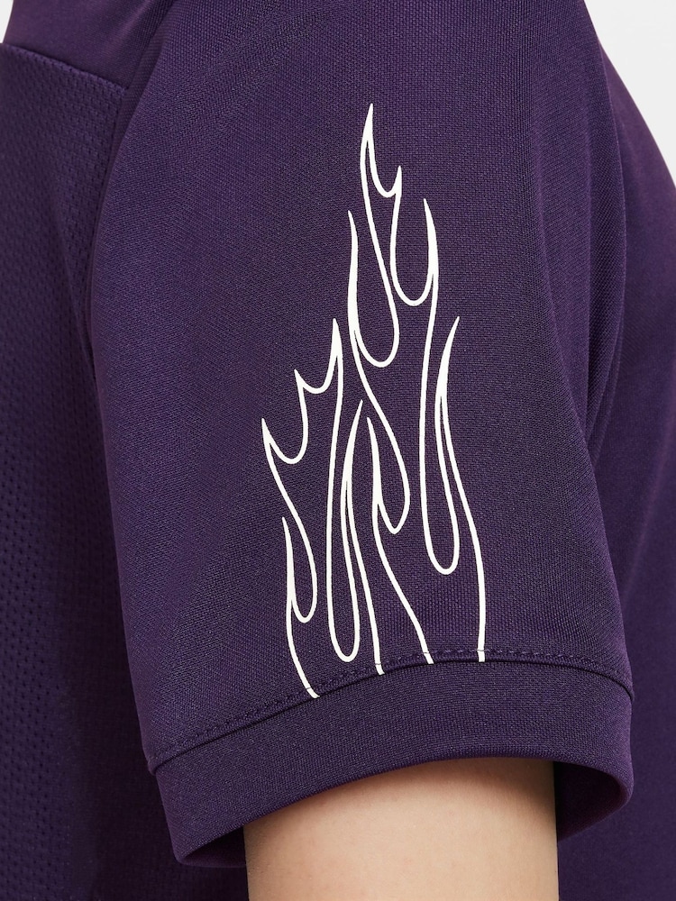 Nike Grand Purple Kylian Mbappe Academy 25 Dri-FIT Football T-Shirt - Image 7 of 10