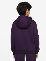 Nike Grand Purple Kylian Mbappe Club Fleece Football Hoodie - Image 2 of 3