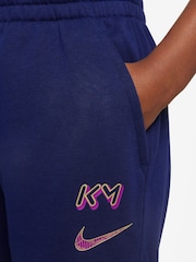 Nike Blue Void Kylian Mbappe Club Fleece Football Joggers - Image 3 of 3