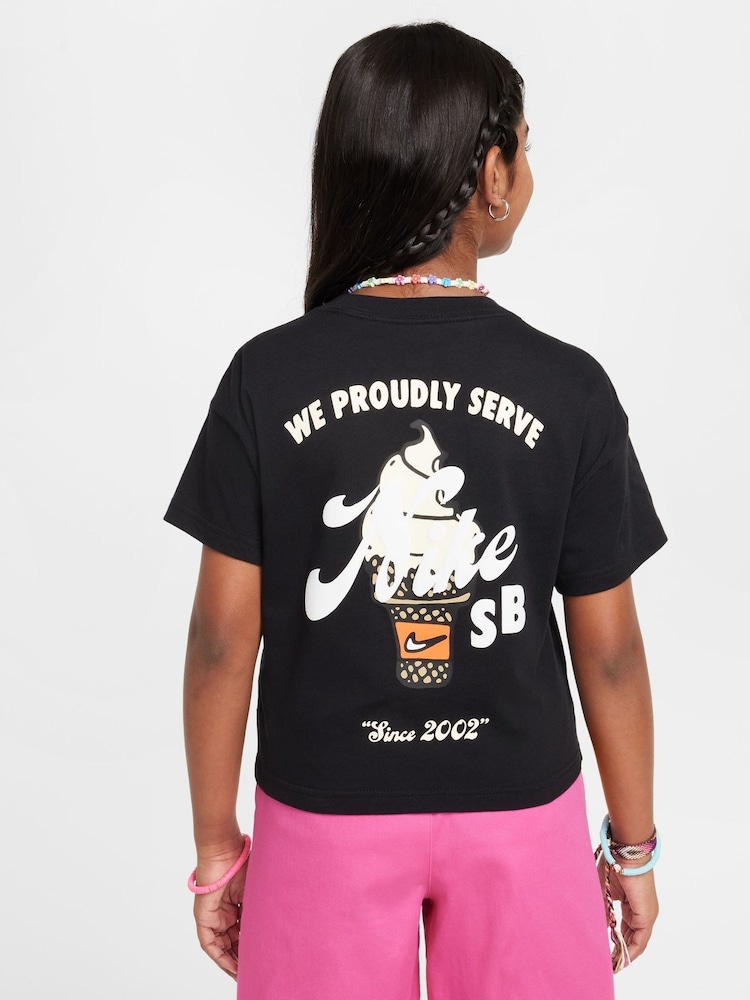 Nike Black SB 100% Cotton T-Shirt - Image 2 of 7