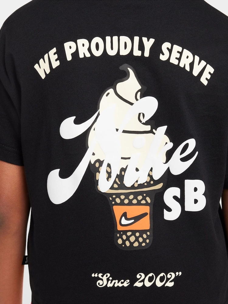 Nike Black SB 100% Cotton T-Shirt - Image 7 of 7 Nike Black SB 100% Cotton T-Shirt - Image 7 of 7