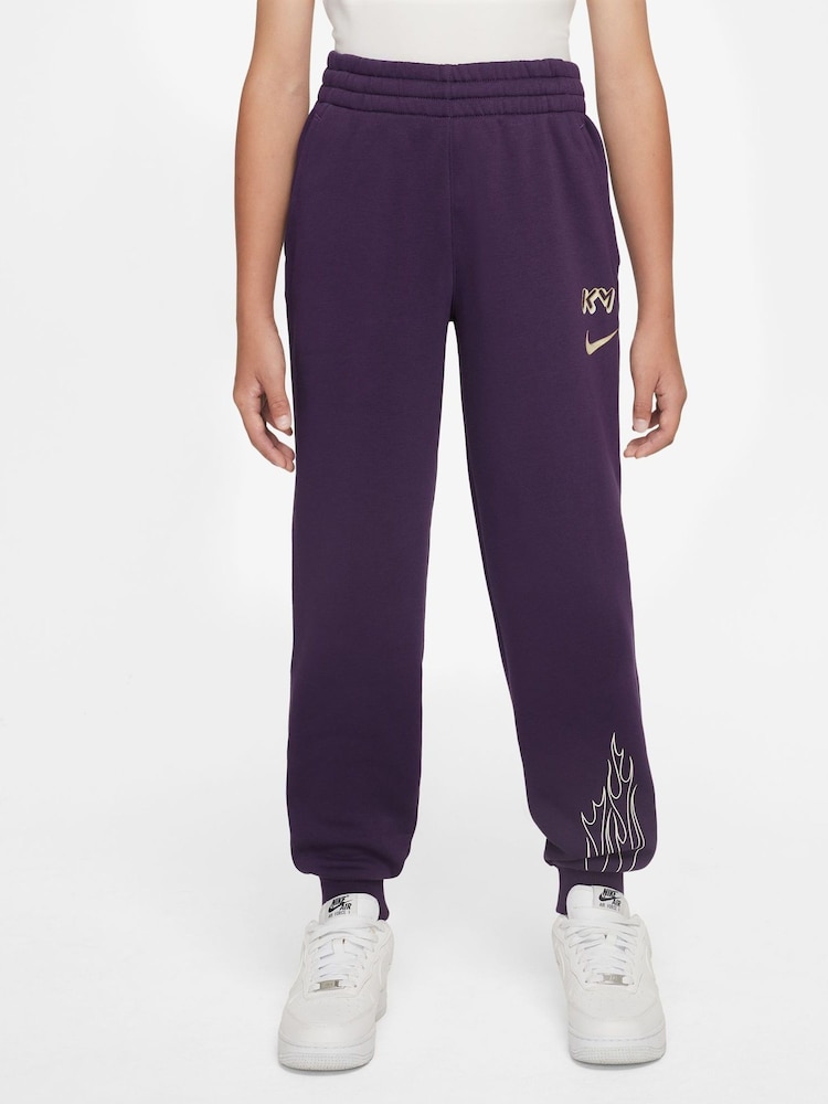Nike Grand Purple Kylian Mbappe Club Fleece Football Joggers - Image 2 of 3