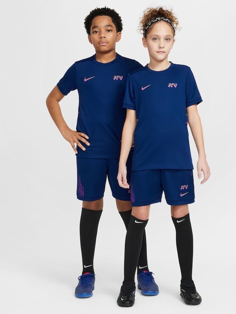 Nike Blue Void Kylian Mbappe Academy 25 Dri-FIT Football T-Shirt - Image 5 of 10