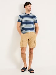 Pedra - FATFACE Linen Shorts cargo de algodão - Imagem 1 de 5