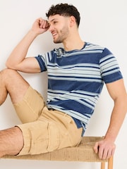 Pedra - FATFACE Linen Shorts cargo de algodão - Imagem 2 de 5