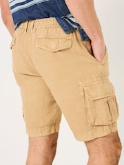 Pedra - FATFACE Linen Shorts cargo de algodão - Imagem 4 de 5