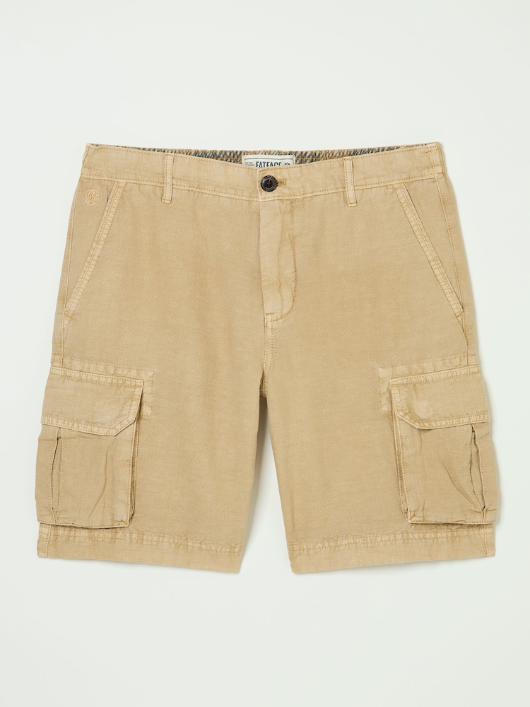 Pedra - FATFACE Linen Shorts cargo de algodão - Imagem 5 de 5
