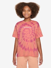 Nike Apricot Orange Sportswear 100% Cotton T-Shirt - Image 1 of 3
