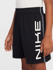 Nike Black Multi Dri-FIT Fleece Shorts - Image 3 of 4