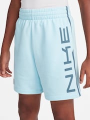 Nike Glacier Blue Multi Dri-FIT Fleece Shorts - Image 3 of 4