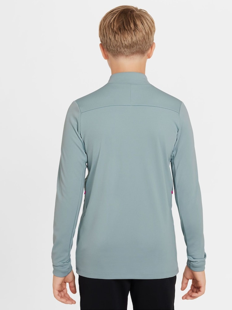 Nike Blue Dri-FIT Academy 25 Half Zip Drill Top - Image 2 of 3