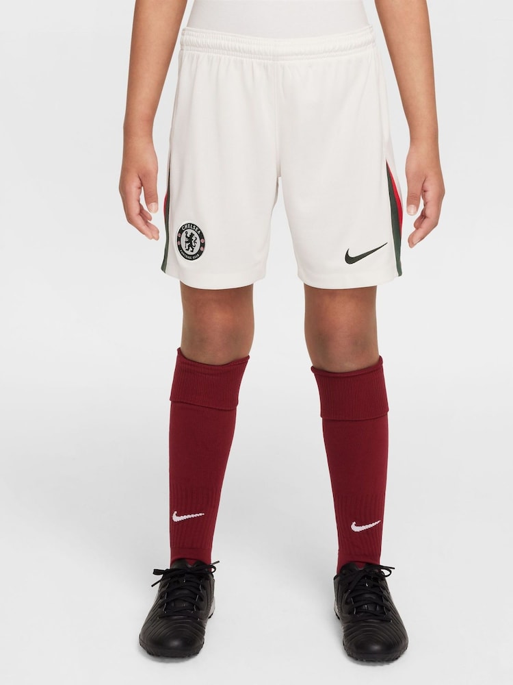 Nike White Chelsea FC Away Stadium Football Shorts - Image 1 of 8
