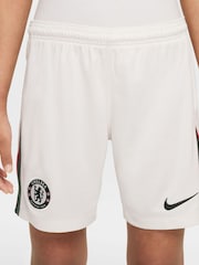Nike White Chelsea FC Away Stadium Football Shorts - Image 2 of 8