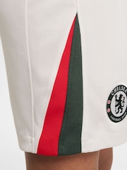 Nike White Chelsea FC Away Stadium Football Shorts - Image 5 of 8