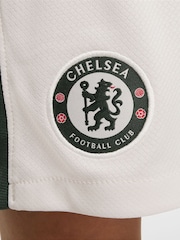 Nike White Chelsea FC Away Stadium Football Shorts - Image 6 of 8