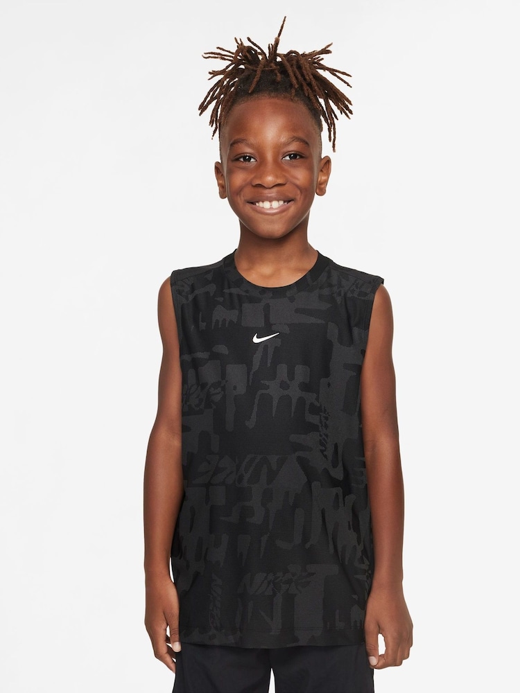 Nike Black Multi Dri-FIT Vest - Image 1 of 3 Nike Black Multi Dri-FIT Vest - Image 1 of 3