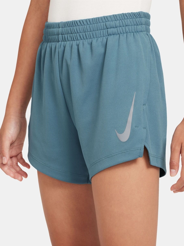 Nike Smokey Blue Multi Dri-FIT Split Shorts - Image 3 of 4