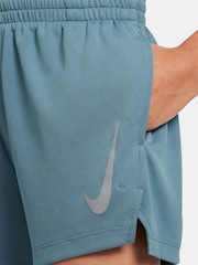 Nike Smokey Blue Multi Dri-FIT Split Shorts - Image 4 of 4