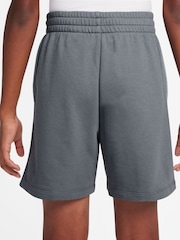 Nike Smoke Grey Multi Dri-FIT Fleece Shorts - Image 2 of 4
