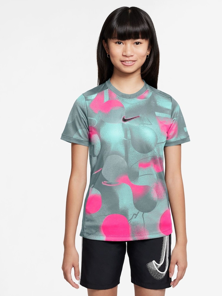 Nike Flamingo Pink Academy+ Dri-FIT T-Shirt - Image 1 of 3 Nike Flamingo Pink Academy+ Dri-FIT T-Shirt - Image 1 of 3