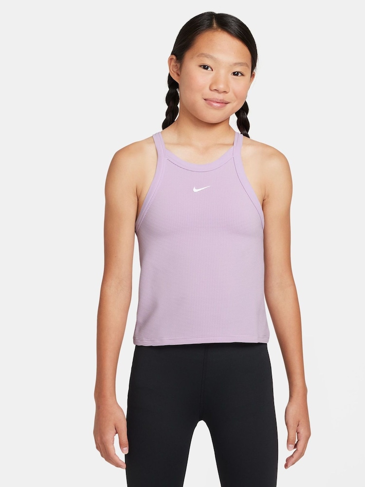 Nike Doll Lilac High Neck Vest Top Bra - Image 1 of 3