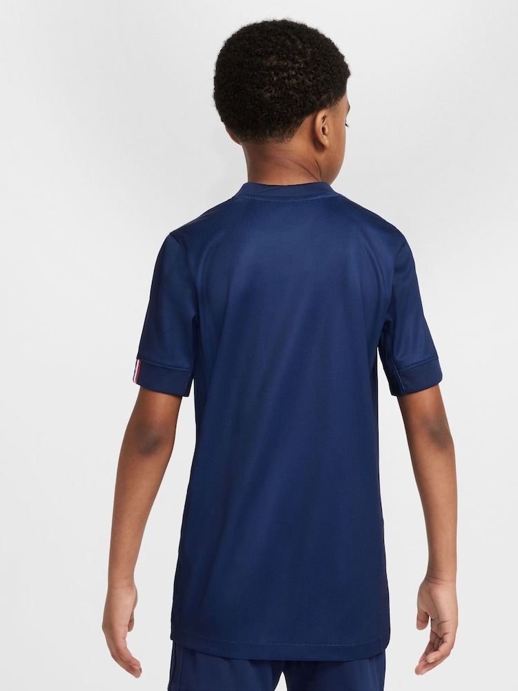 Nike Blue Dri-FIT Jersey Short Sleeve T-Shirt - Image 2 of 12 Nike Blue Dri-FIT Jersey Short Sleeve T-Shirt - Image 2 of 12