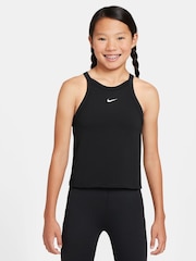 Черный - Бюстгальтер с высокой горловиной Nike - Изображение 1 из 3