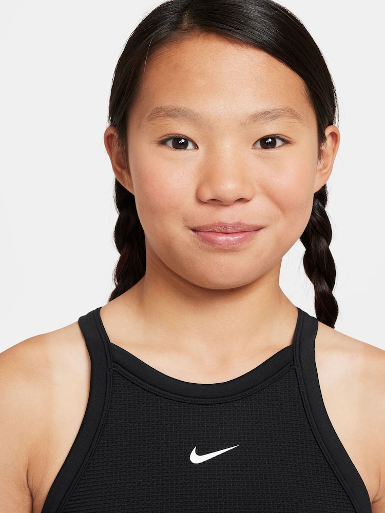 Черный - Бюстгальтер с высокой горловиной Nike - Изображение 3 из 3