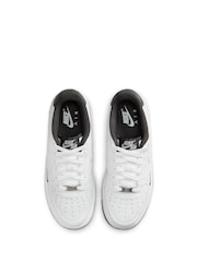Nike White Anthracite Black Air Force 1 LV8 1 Trainers - Image 4 of 9