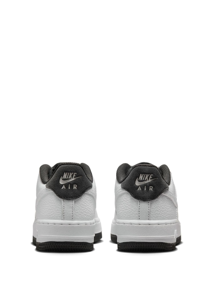 Nike White Anthracite Black Air Force 1 LV8 1 Trainers - Image 5 of 9