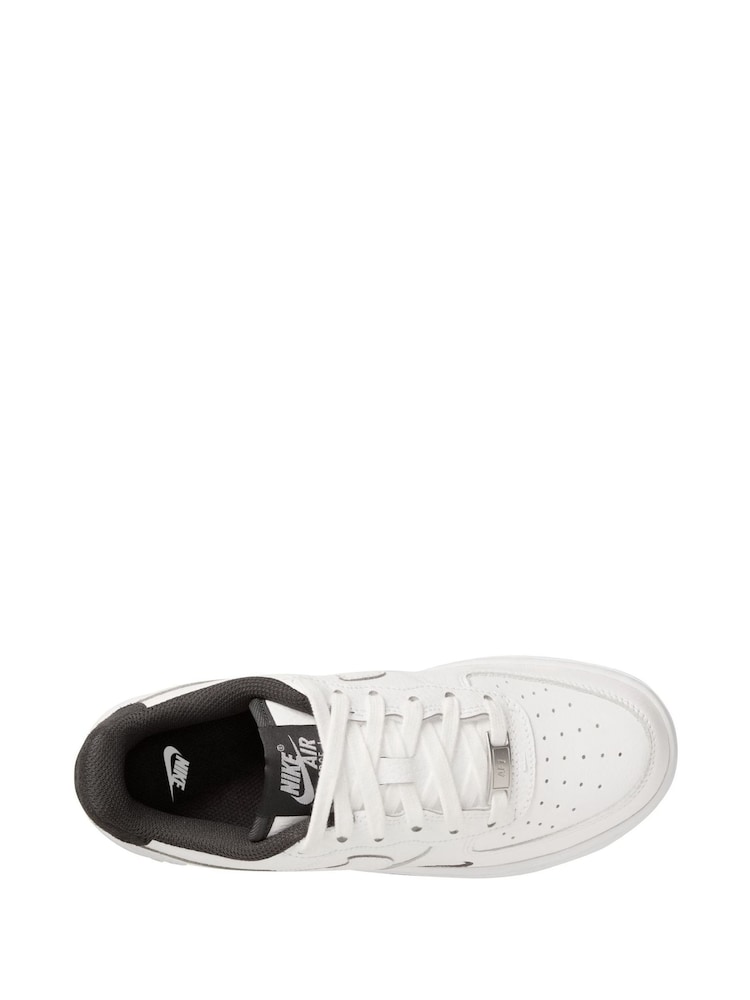 Nike White Anthracite Black Air Force 1 LV8 1 Trainers - Image 6 of 9