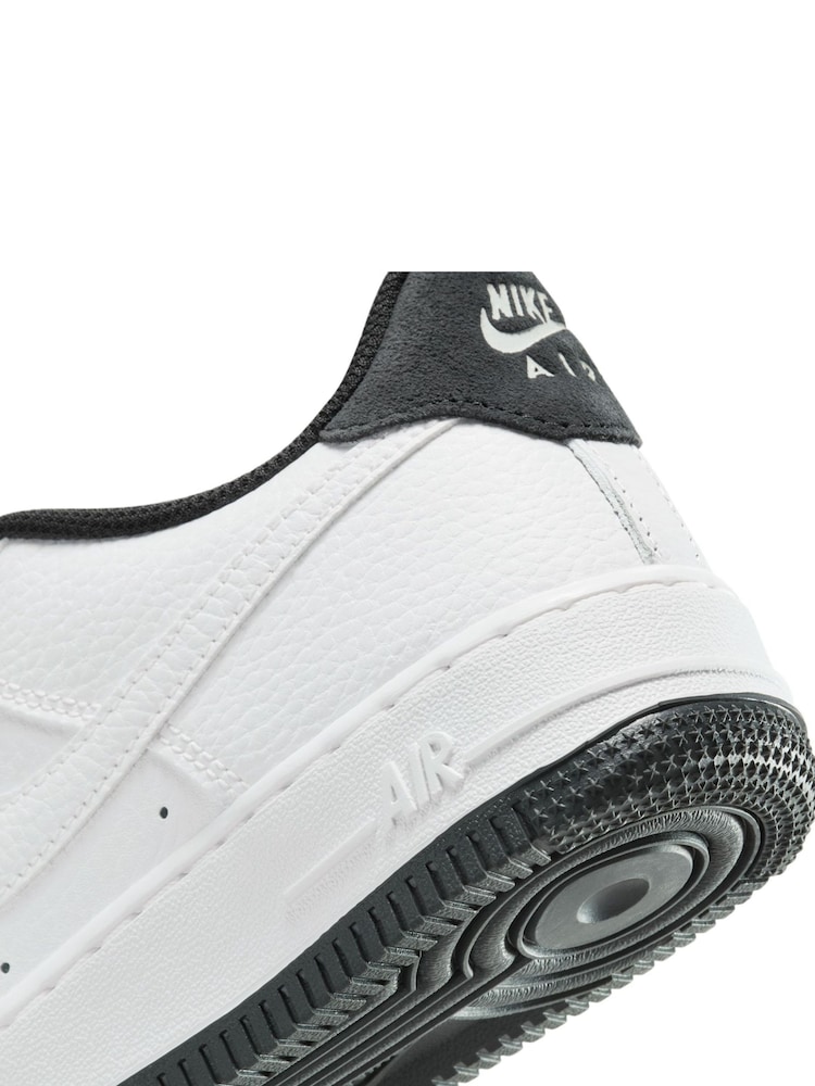 Nike White Anthracite Black Air Force 1 LV8 1 Trainers - Image 9 of 9
