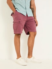 FatFace Breakyard Plum Purple Cargo Shorts - Image 2 of 8