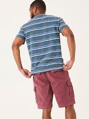FatFace Breakyard Plum Purple Cargo Shorts - Image 4 of 8