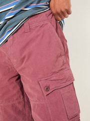 FatFace Breakyard Plum Purple Cargo Shorts - Image 5 of 8